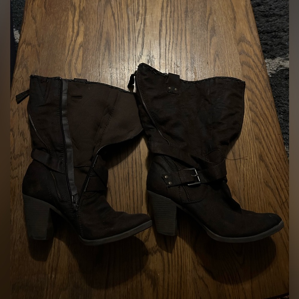 Women’s brown heel boots size 8 1/2